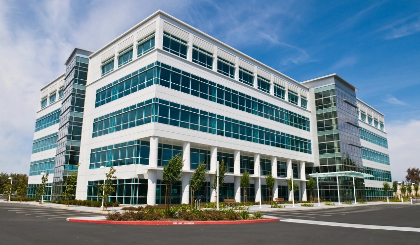 New office building construction in Dubai and Sharjah