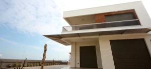 Completed villa construction in Dubai with modern architectural design